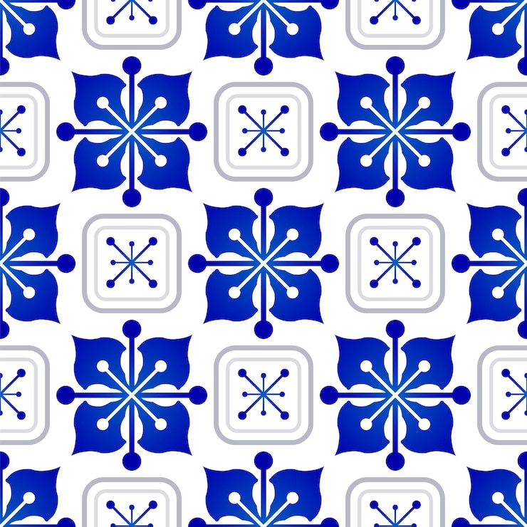 Vector patrón de mosaico sin costuras