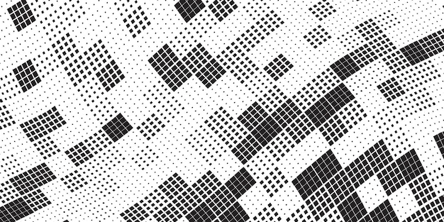 Patrón de mosaico de cuadros caóticos sin costura