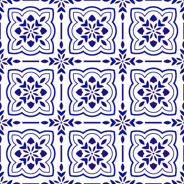 Patrón de mosaico floral