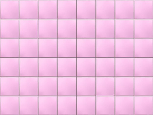 Patrón de mosaico de metro rosa transparente con elementos cuadrados.