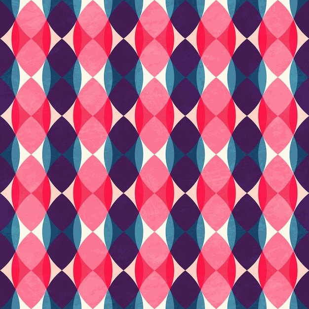 Patrón de mosaico retro