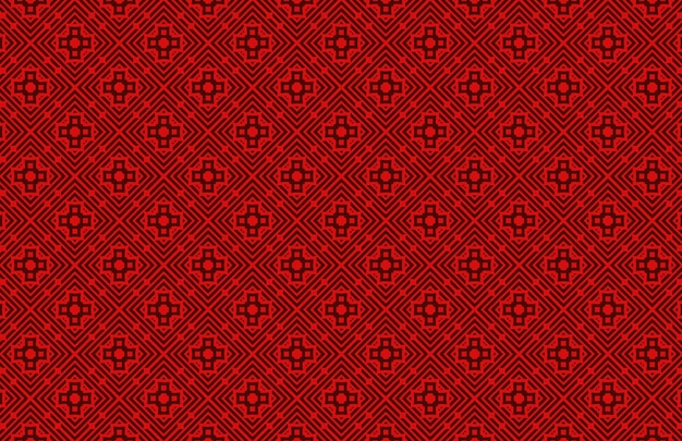 Patrón de mosaico rojo geométrico transparente