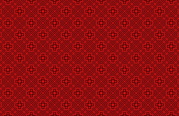 Patrón de mosaico rojo geométrico transparente