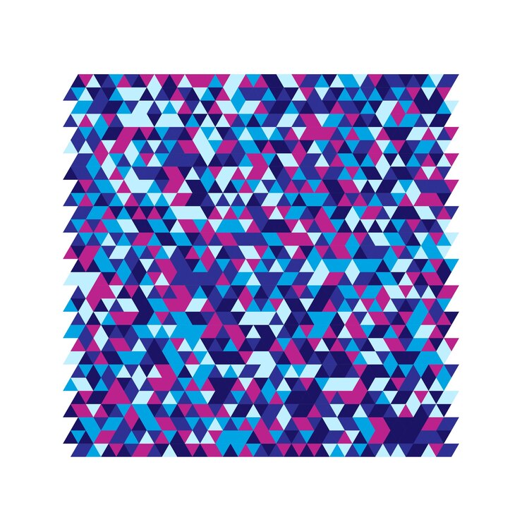 Vector patrón de mosaico triangular