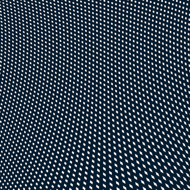 Patrón muaré, fondo de vector de arte op. Telón de fondo hipnótico con líneas negras geométricas. Mosaico abstracto.