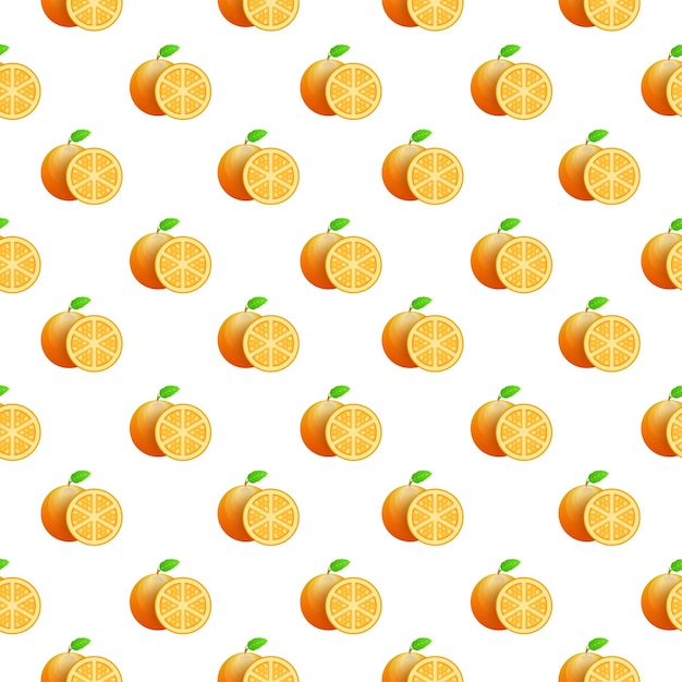 patrón naranja sobre un fondo blanco
