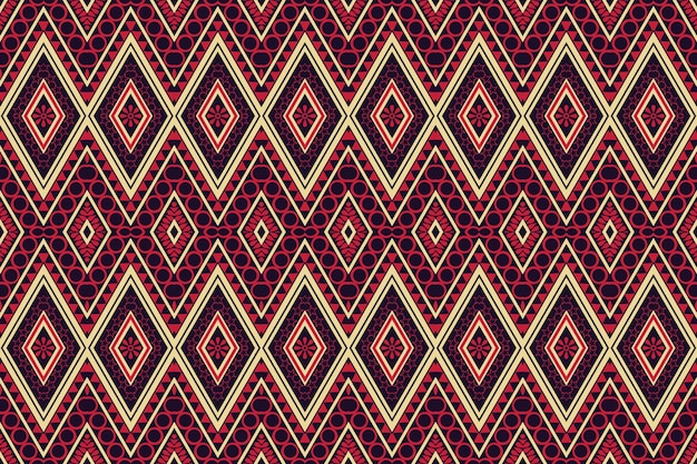 Patrón nativo Tejido Geométrico Patrones abstractos Mano estadounidense Diseño étnico tribal Fondo M