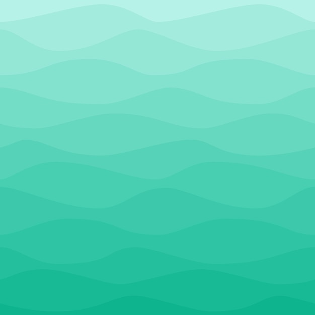 Vector patrón náutico azul turquesa transparente fondo de ondas de color gradual