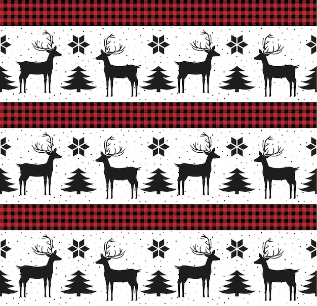 Patrón de navidad y año nuevo en buffalo plaid. fondo festivo para diseño e impresión eps 10