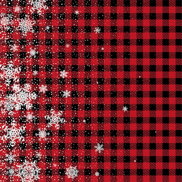 Patrón de Navidad y Año Nuevo en el fondo festivo Buffalo Plaid para diseño e impresión esp10