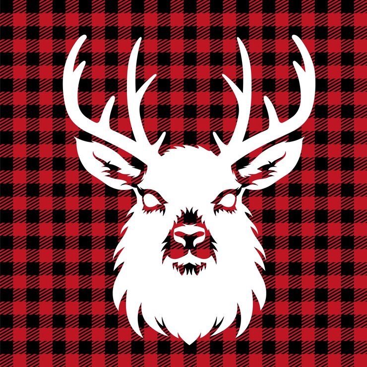 Vector patrón de navidad y año nuevo en el fondo festivo buffalo plaid para diseño e impresión