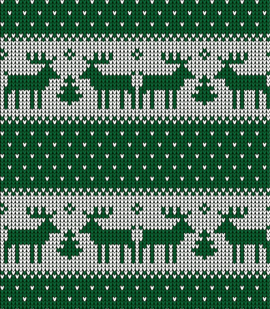 Patrón de Navidad y año nuevo de punto de fondo noruego