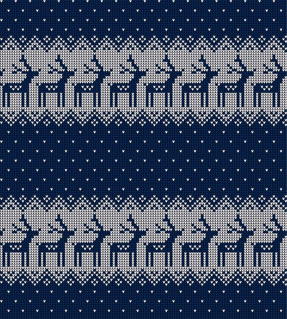 Patrón de Navidad y año nuevo de punto de fondo noruego