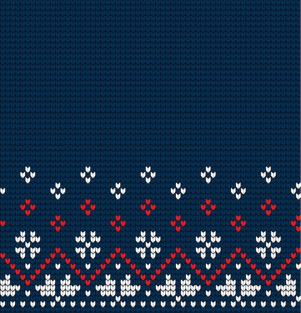 Patrón de Navidad y Año Nuevo de punto