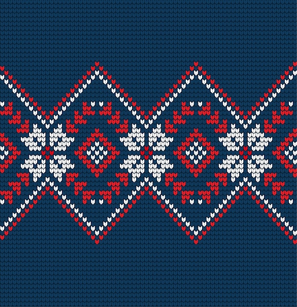 Patrón de Navidad y Año Nuevo de punto