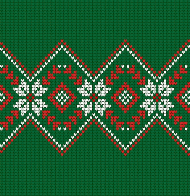 Patrón de Navidad y Año Nuevo de punto