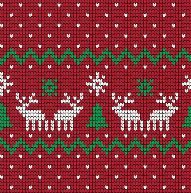 Patrón de Navidad y Año Nuevo de punto