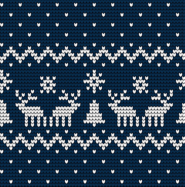 Patrón de Navidad y Año Nuevo de punto