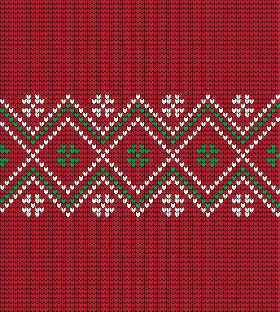 Patrón de Navidad y Año Nuevo de punto