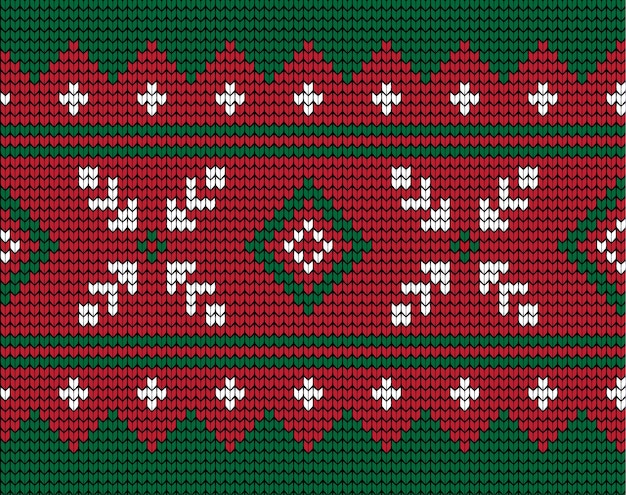 Patrón de Navidad y Año Nuevo de punto