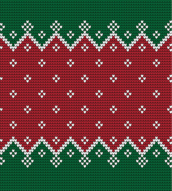 Patrón de Navidad y Año Nuevo de punto