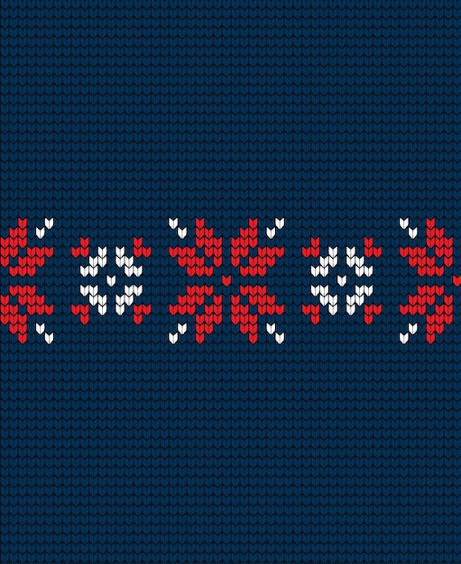 Patrón de Navidad y Año Nuevo de punto