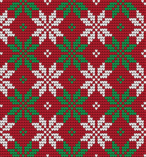 Patrón de Navidad y Año Nuevo de punto
