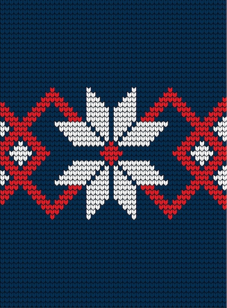 Patrón de Navidad y Año Nuevo de punto