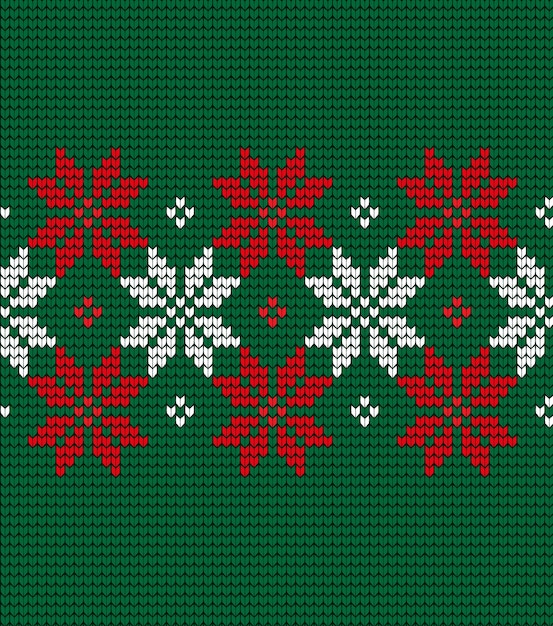 Patrón de Navidad y Año Nuevo de punto