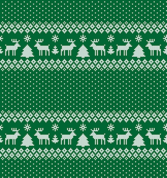 Patrón de Navidad y Año Nuevo de punto