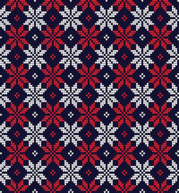 Patrón de Navidad y Año Nuevo de punto