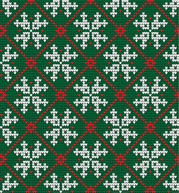 Patrón de Navidad y Año Nuevo de punto