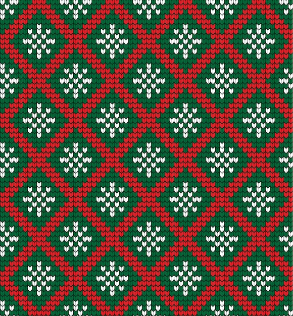 Patrón de Navidad y Año Nuevo de punto