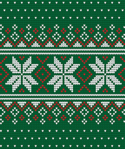 Patrón de Navidad y Año Nuevo de punto