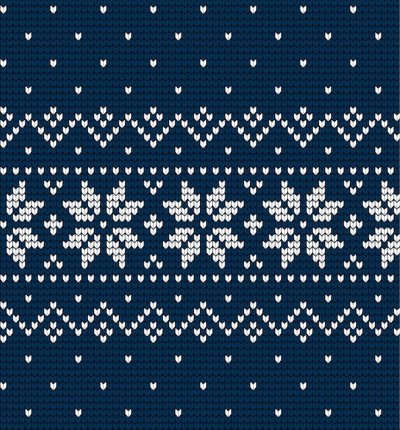 Patrón de Navidad y Año Nuevo de punto