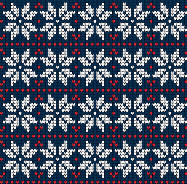 Patrón de Navidad y Año Nuevo de punto