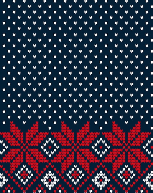 Patrón de Navidad y Año Nuevo de punto