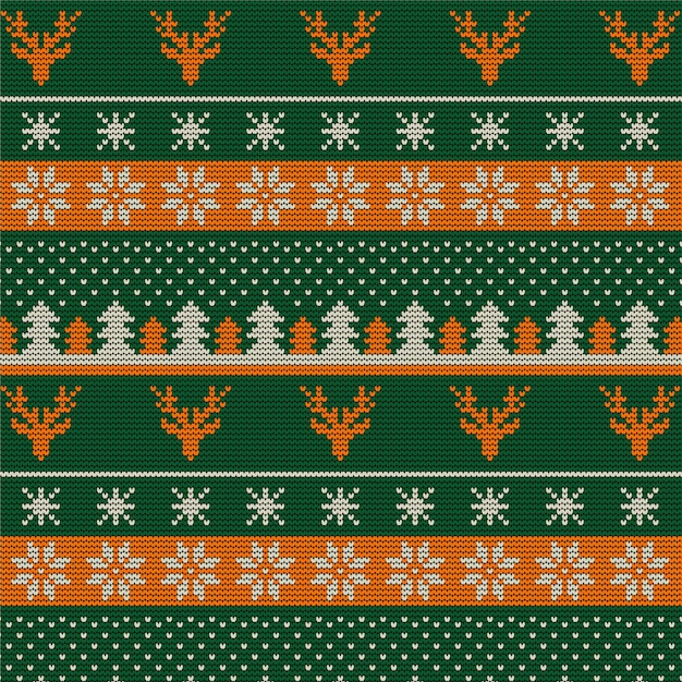 patrón de Navidad sin costuras de punto