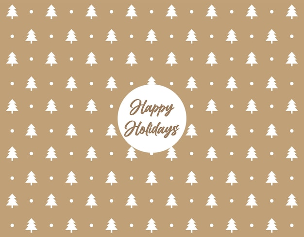 Patrón de Navidad, felices fiestas, fondo de árbol de Navidad, diseño de Navidad, vector