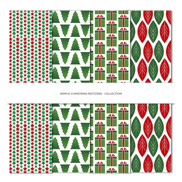 Vector patrón de navidad simple