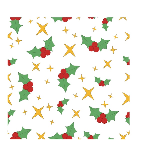 Patrón de Navidad sobre fondo blanco