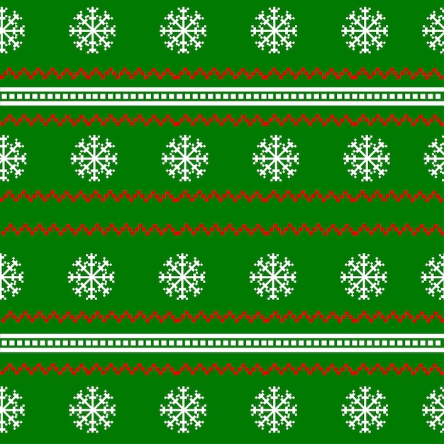 Patrón de Navidad en Vector verde