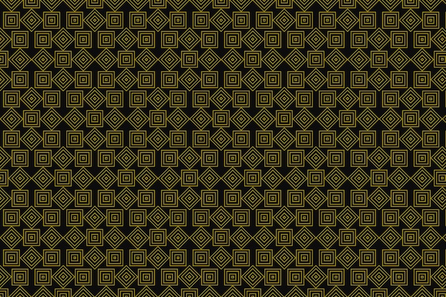 Un patrón negro y dorado con forma de diamante.