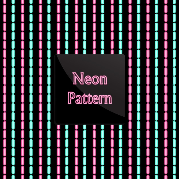 patrón neón Línea línea punteada