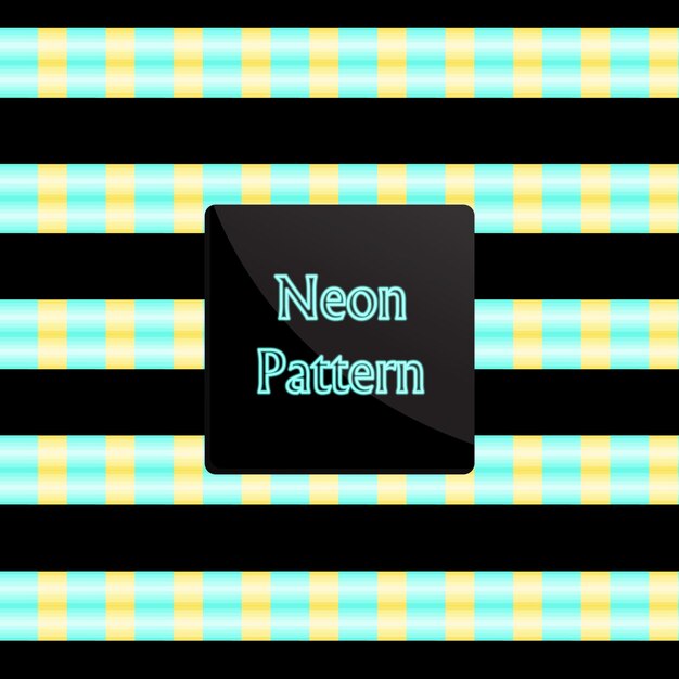 patrón neón Línea línea punteada