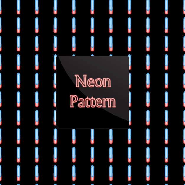 patrón neón Línea línea punteada