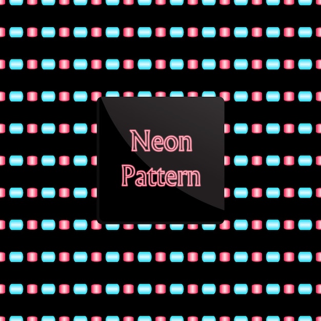 patrón neón Línea línea punteada