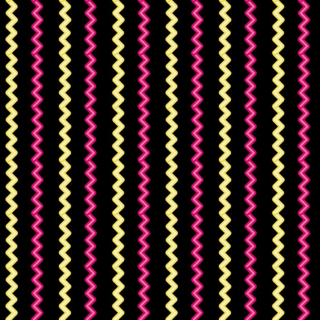 patrón neón zig-zag