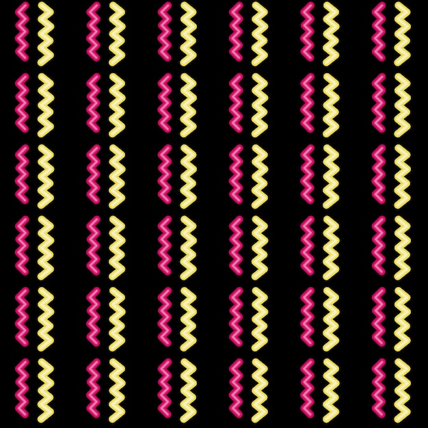 patrón neón zig-zag