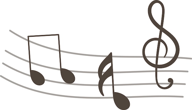 Patrón de notas musicales